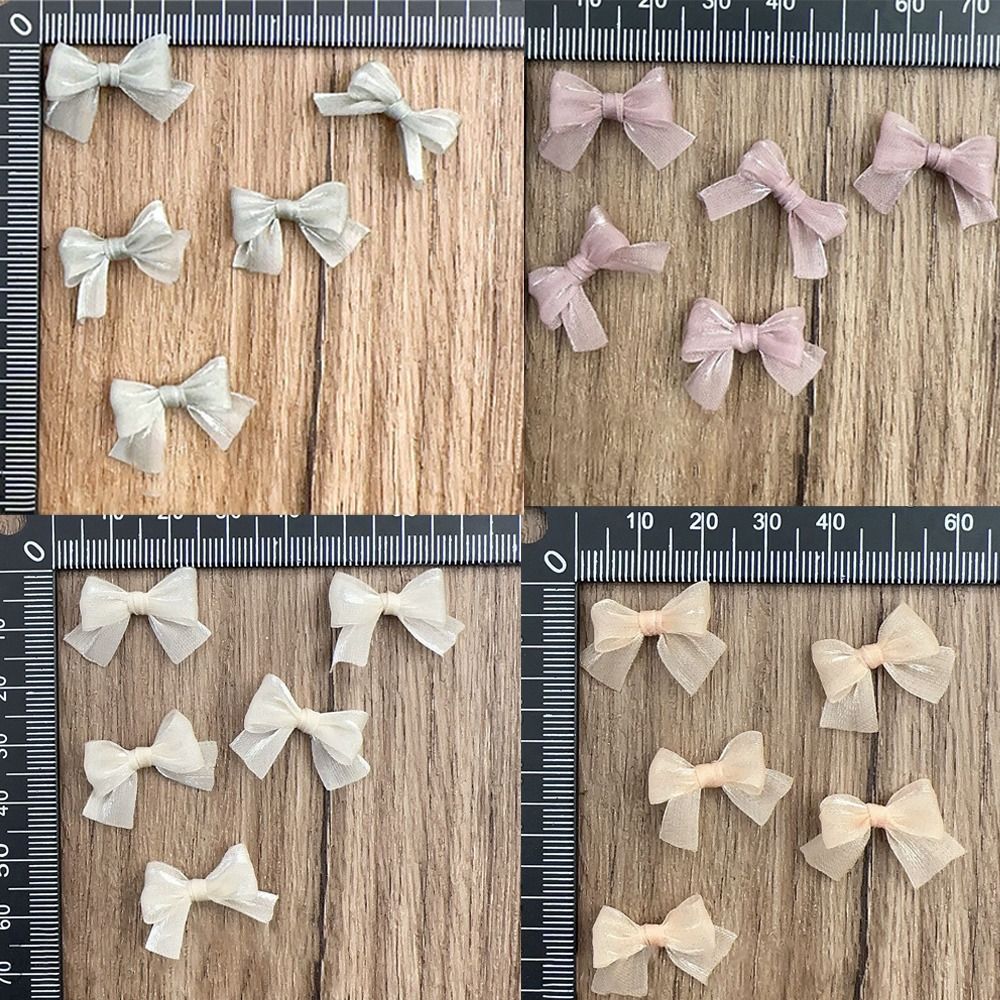 10pcs Colorful Bow Pearlescent - Nail Art French Nails review and price