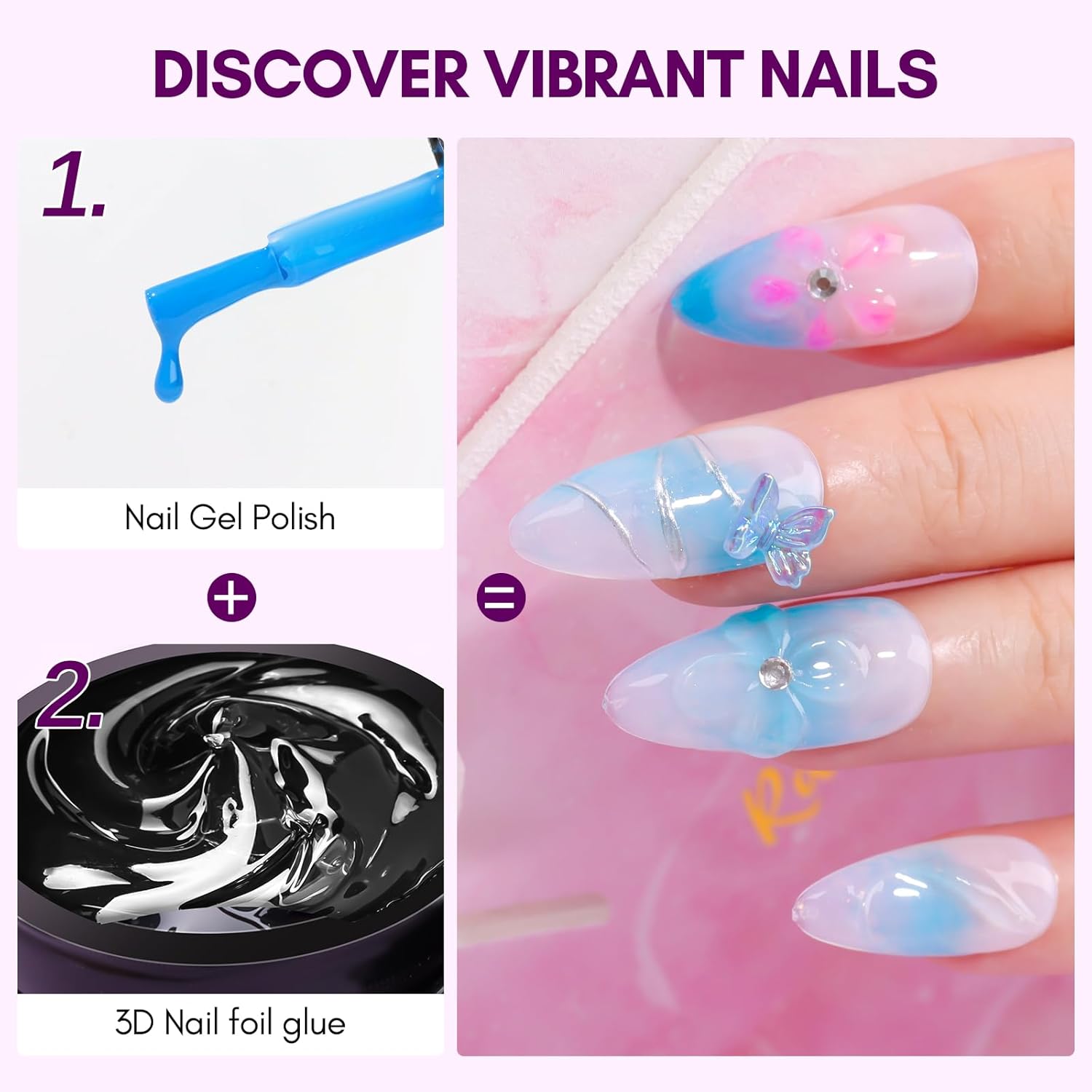 Makartt 3D Nail Gel 8ml Nail F - Nail Art Chrome review and price