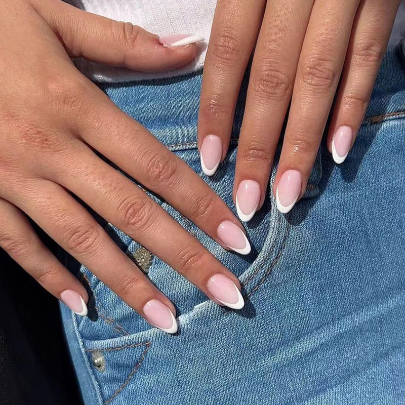 24Pcs Wearable Fake Nail Sets  - Nail Art Simple review and price
