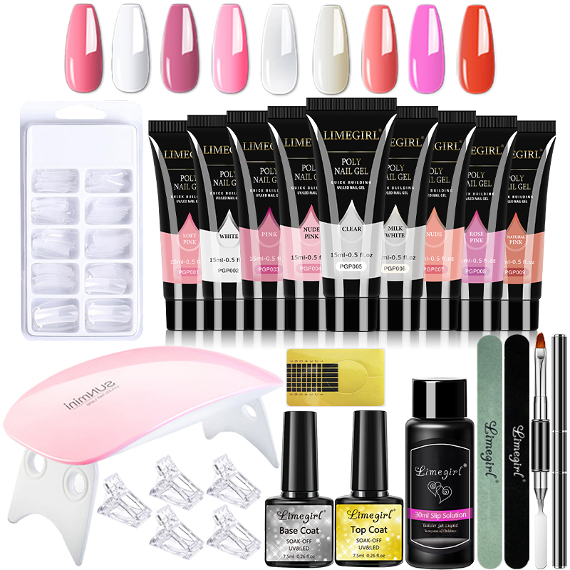 15ml Nail Gel Kit For Quick Ex - Polygel Nail Kit review and price