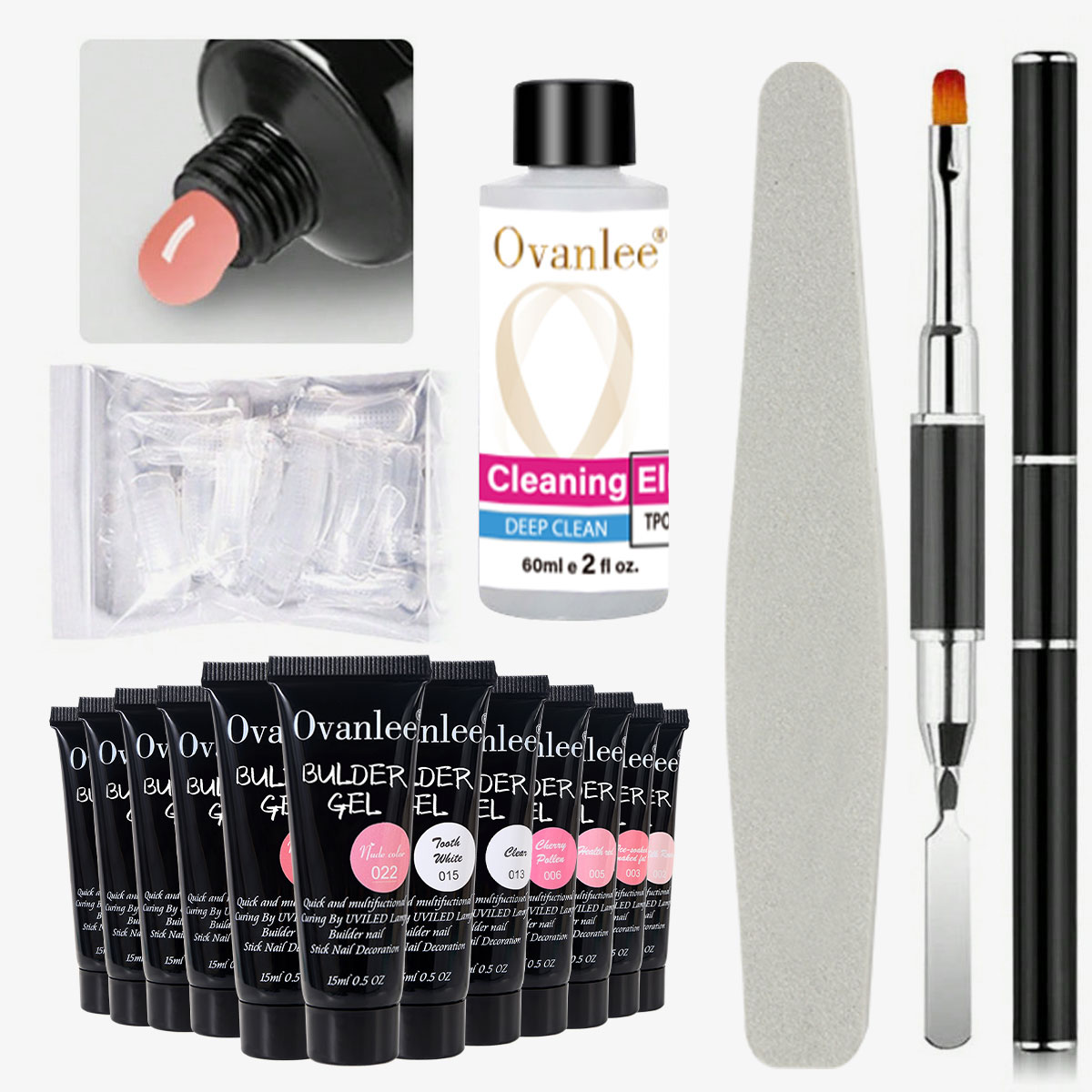 Ovanlee 18-Piece Nail Builder  - Polygel Nail Kit review and price