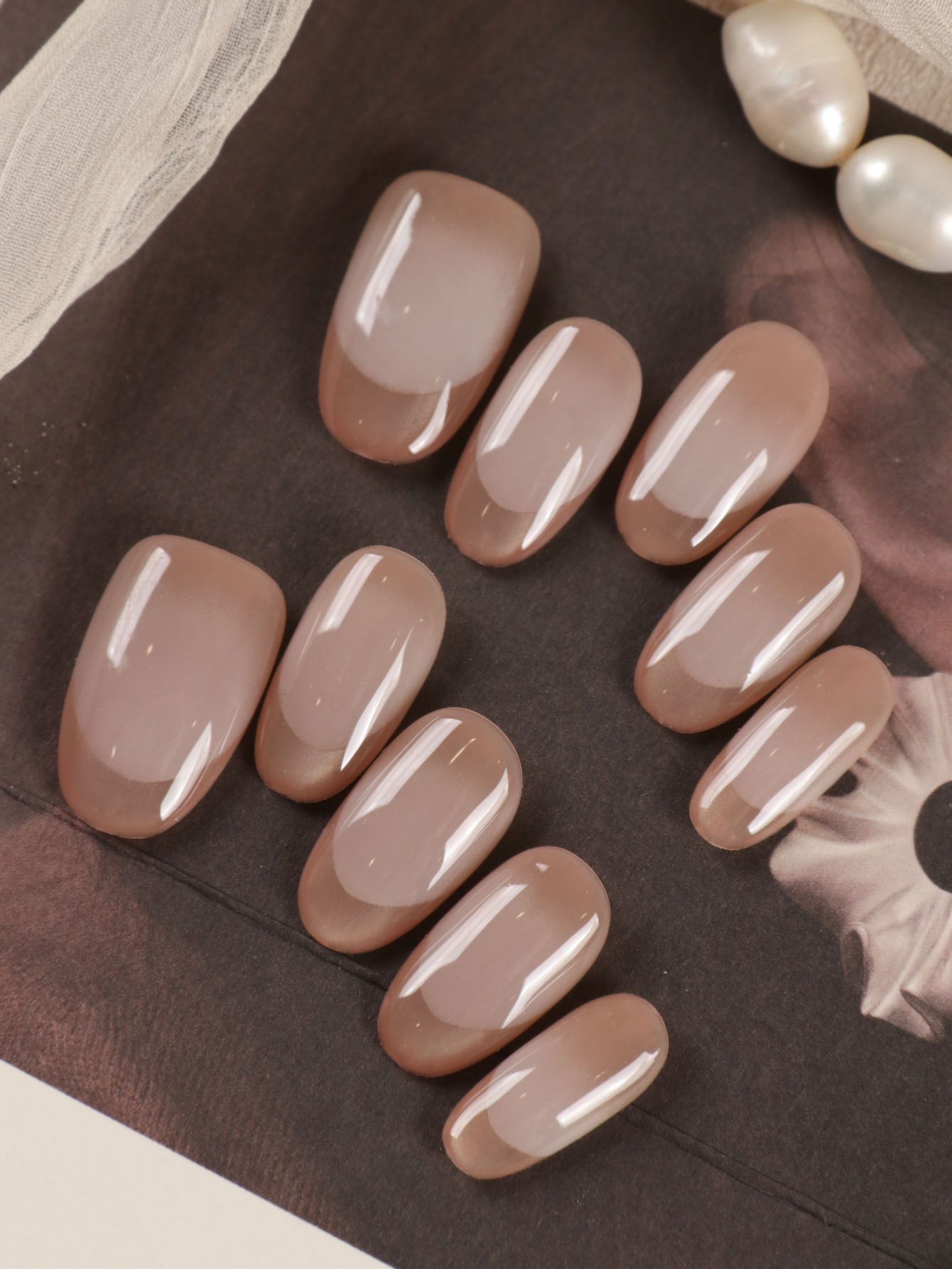 10Pcs Press on Nails Short Gol - Nail Art French Nails review and price
