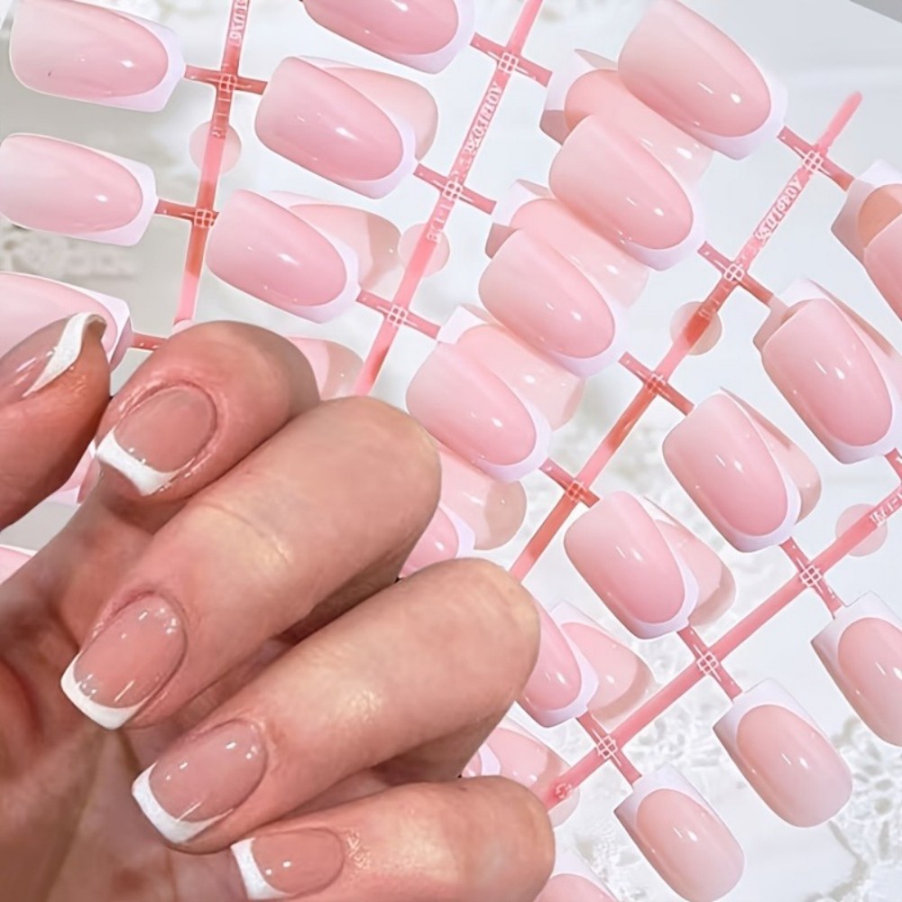 120PCS Short Square French Tip - Nail Art French Nails review and price