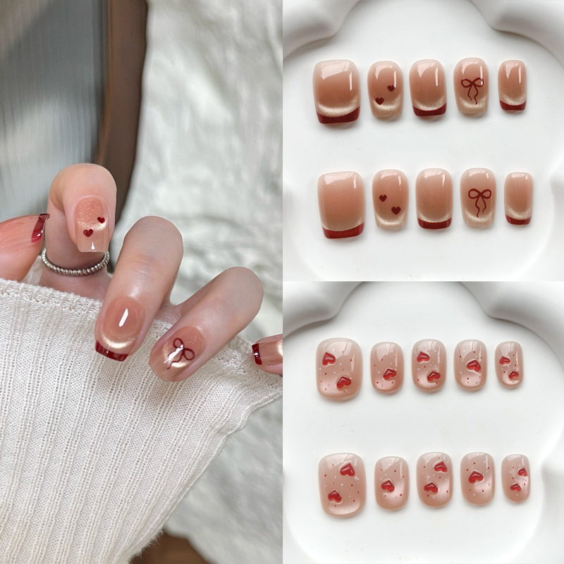 10Pcs French Style Cute Sweeth - Nail Art French Nails review and price