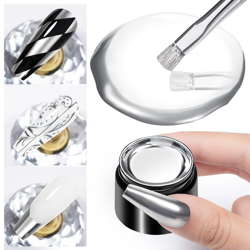 8ml Metallic Painting Gel Nail - Nail Art Chrome review and price