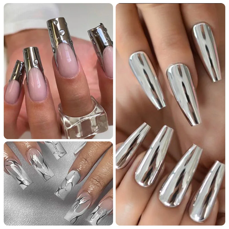 8ml Metallic Painting Gel Nail - Nail Art Chrome review and price