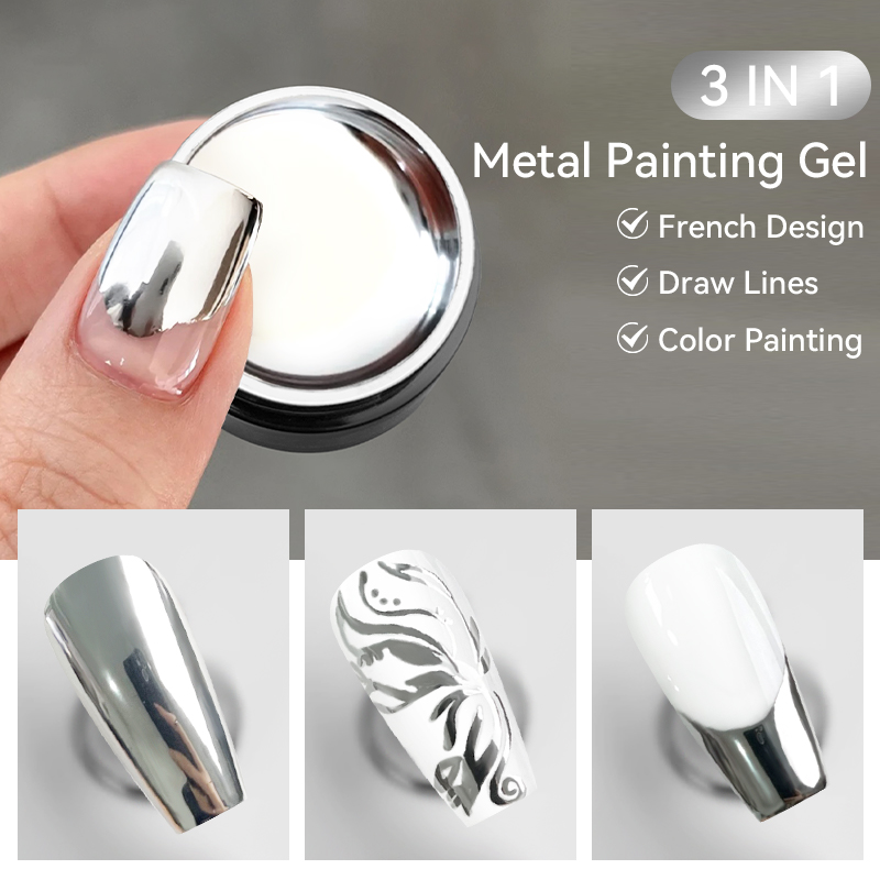 LILYCUTE 7ML Metallic Painting - Nail Art Chrome review and price